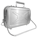 GARDINGER BBQ 45 BBQ for five Edelstahl-Campinggrill Set mit Schraubkartusche 450 g