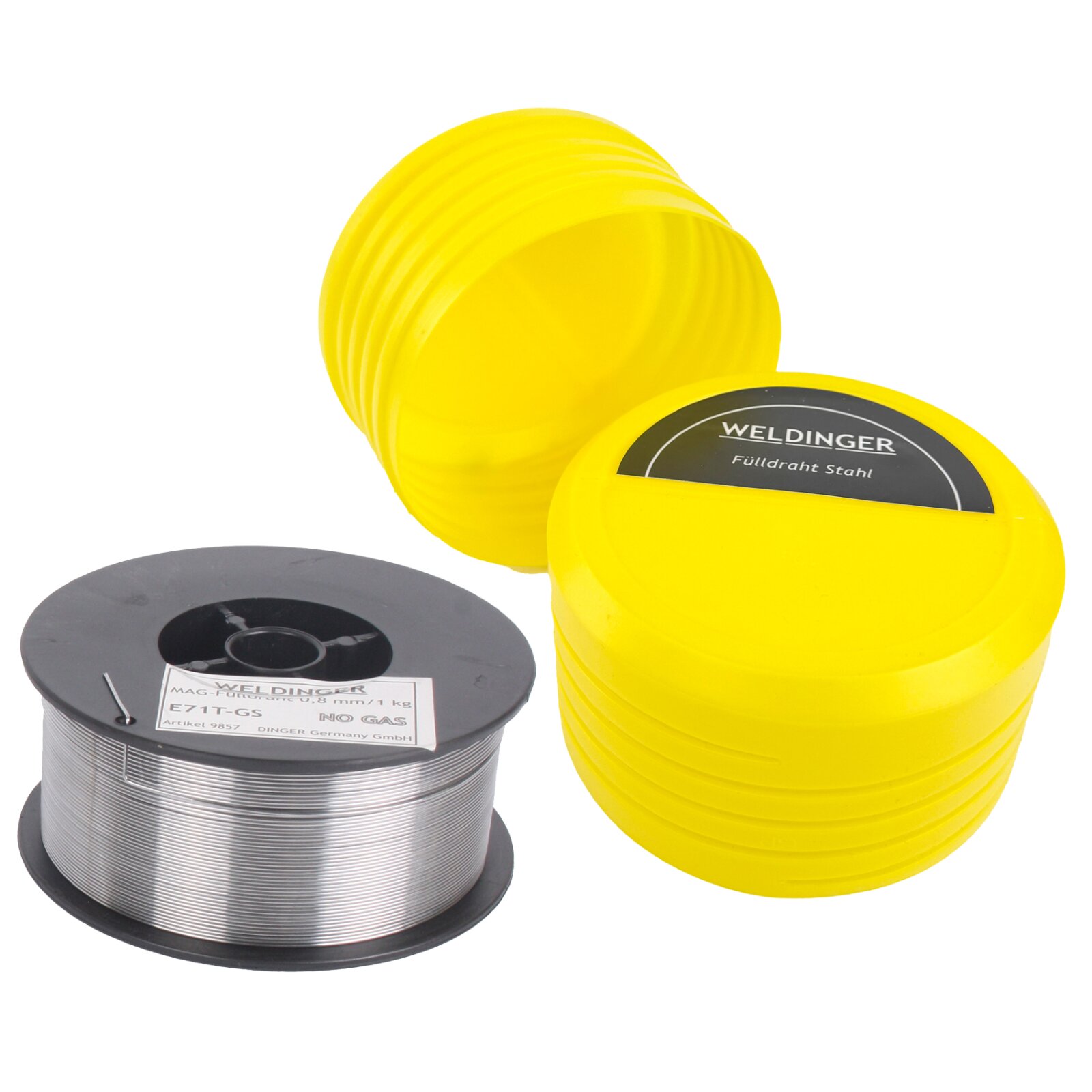 Edelstahl Fülldraht 0,8 mm/1 kg V2A Kleinrolle WELDINGER - DING