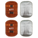 Doppelpack Hase Hand Hitzereflektor Leder aluminisierte...