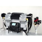 FK480 Alu pro WELDINGER Flüsterkompressor Werkstattprofi 3500 W 3-10 bar 39l Aluminiumtank Gewicht 22 kg