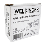 WELDINGER Fülldraht 0,8 mm/1,0 kg Fülldraht-Gasdüse 5x Stromdüsen MB15
