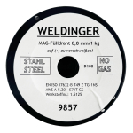 WELDINGER Fülldraht 0,8 mm/1,0 kg Fülldraht-Gasdüse 5x Stromdüsen MB15