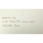 35er Ersatzschwert Makita  3/8" 52 1,1 für ES-38A ES-37A ES-36A ES-5A für Kette mit 52 Glieder, Nutbreite 1,1 mm
