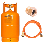 Gasflasche 5 kg leer für Propan Butan mit Kragen...