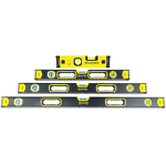 WELDINGER Wasserwaagen 4er-Set 230-1000 mm magnetisch Top...
