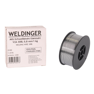 MIG V2A  0,8 mm 1,0 kg Edelstahlschweidraht  308L 1.4316 WELDINGER