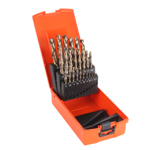 Spiralbohrerset mit Zylinderschaft, HSS-Co5 , 1-13 mm, 25tlg DIN 338