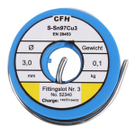 CFH WL 340: Fittingslot Nr. 3 100 g für Trinkwasser geeignet