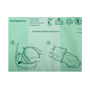 10 Stck Fkalienbeutel Separett 30 l PE kompostierbar grn 2-3 Wochen stabil auch fr Trocken Trenn Toilette Rescue Camping 25