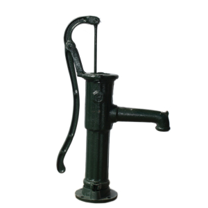Schwengelpumpe Typ 75 grün Gartenpumpe mit Rundflansch