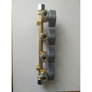 Verteilerblock 4er mit Schnellverschluventilen Propan