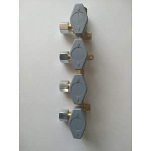 Verteilerblock 4er mit Schnellverschluventilen Propan