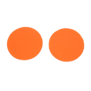 Ersatzgläser orange rund 50 mm 2 Stück für Schutzbrille Kunststoff Funbrille