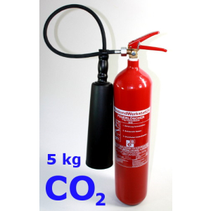 Wartung für Feuerlöscher CO2 / Kohlendioxid 5 kg inkl. Paketschein für Rückholung Tauschlöscher