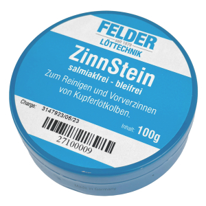 Zinnstein 100g - Lötspitzenverzinner für Lötkolben-Kupferstücke von FELDER