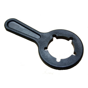 Gasarmaturenschlssel fr Druckregler Camping schwarz / Kombigewinde