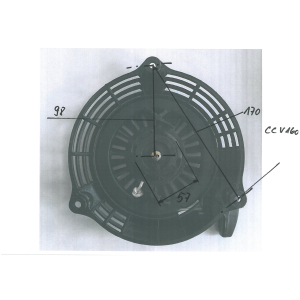 Seilzugstarter fr Honda komplet GC130/160 GCV130/160 GCV 135/160 schwarz oder rot