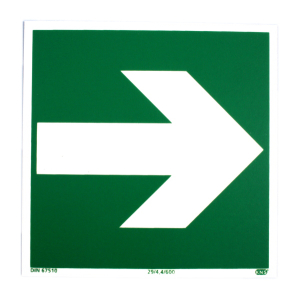 KNS Rettungswegschilder zusammenstellbar Richtung links / rechts - BGV A8 E01