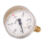 Arbeitsdruckmanometer neutral 0 - 2,5 bar 1/4"...
