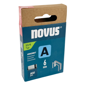 Tackerklammern Typ A 53 von novus 6 mm Stahl verzinkt 800 Stück
