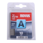 Tackerklammern Typ A 53 von novus 10 mm Edelstahl 1000...