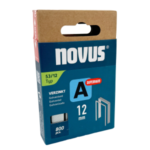 Tackerklammern Typ A 53 von novus 12 mm Stahl superhart verzinkt 800 Stück