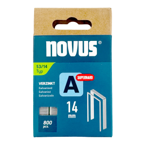 Novus Tackerklammern Typ A 53/14 Superhard 14 mm Stahl verzinkt 800 Stück