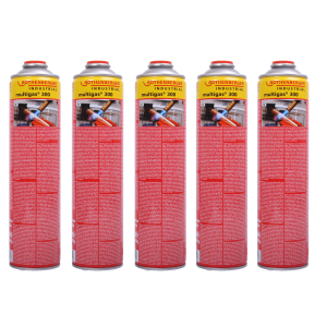 Multigas 300 von Rothenberger Propan / Butan Gaskartusche 5 Stück