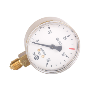 Inhaltsdruckmanometer Acetylen 0-18 / 40 bar 1/4" rechts 63 mm