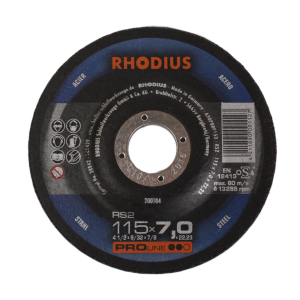 RS2 Schruppscheibe Metall 115 x 7 x 22,23 gekröpft von Rhodius