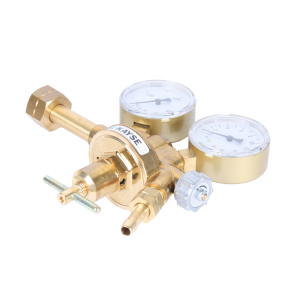 Flaschendruckminderer 10 bar Wasserstoff mit 2 Manometer Druckregler