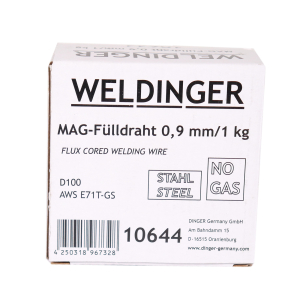 Flldraht 0,9 mm 1 kg D100 MIG / MAG-Schweidraht NoGas WELDINGER
