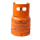 Leere orange befüllbare Gasflasche 1 kg Propan Butan Flasche mit Kragen