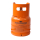 Leere orange befüllbare Gasflasche 1 kg Propan Butan Flasche mit Kragen