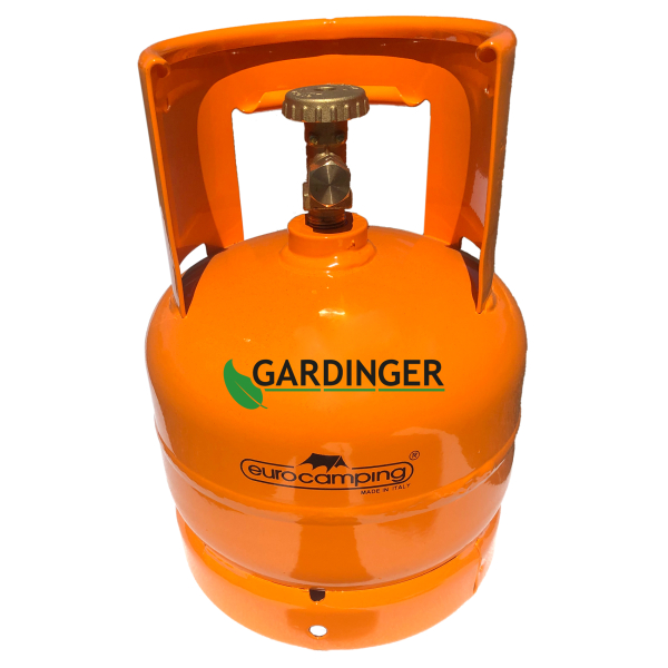 Gasflasche Propan 11 kg Nutzung grau leer