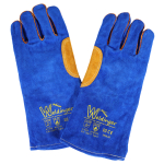 E-MAG Gr. L/10 Schweißhandschuhe  WELDINGER  Blau Gold