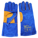 E-MAG Gr. L/10 Schweißhandschuhe  WELDINGER  Blau Gold