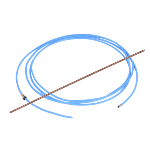 Teflonsele blau 1,5 x 4,0 x 4,30 m für MIG/MAG Schlauchpaket mit Messingspirale