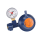 Propanregler 50 mbar 90° mit Sicherheitsventil Marineregler