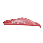 Laubbesen Kunststoff rot 76 cm Arbeitsbreite mit Stiel -...