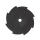 Motorsense-Sägeblatt Grasschneideblatt 8 Zähne, 230 x 25,4 x 1,5 mm