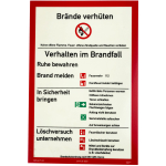 Hinweisschild Brandschutzordnung  DIN 14096-1 (Teil A)...