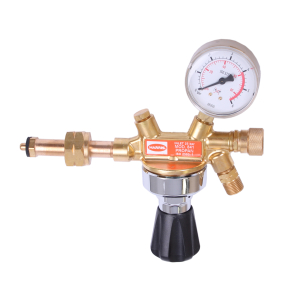Propanregler 0,5-4 bar fr 5-11 kg Flaschen mit Arbeitsdruckmanometer Haushaltsanschluss von Harris