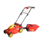 Wolf Elektromäher Abverkauf A340E 1400W, 34 cm Schnittbreite, 6-fach Höhenverstellbar, 35l Fangkorb