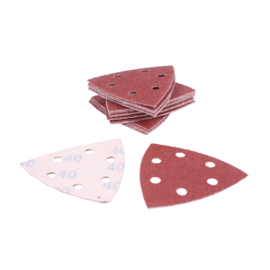 25 x Schleifpapier 40er Korn fr Deltaschleifer mit Klett, Eckma 95 mm